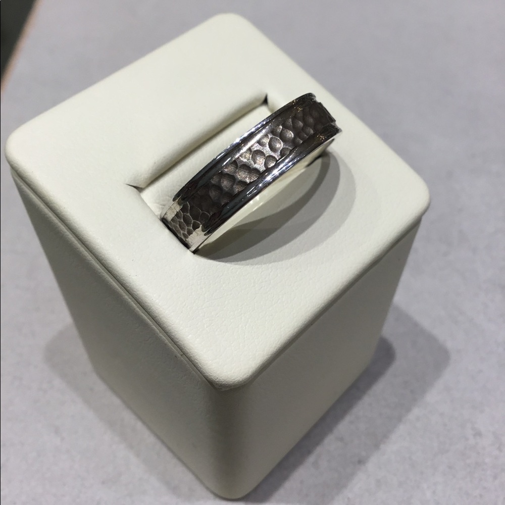 New Sterling Silver Mens Band